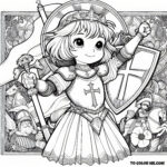 Joan of Arc’s Historic Journey: A Coloring Exploration - Discover her world in color