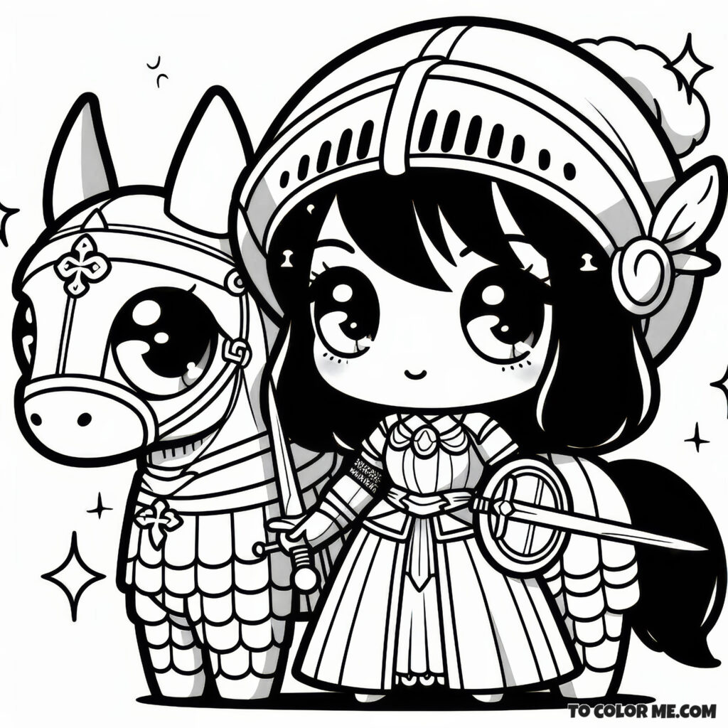 Enchanting Joan of Arc: A Coloring Journey Through History