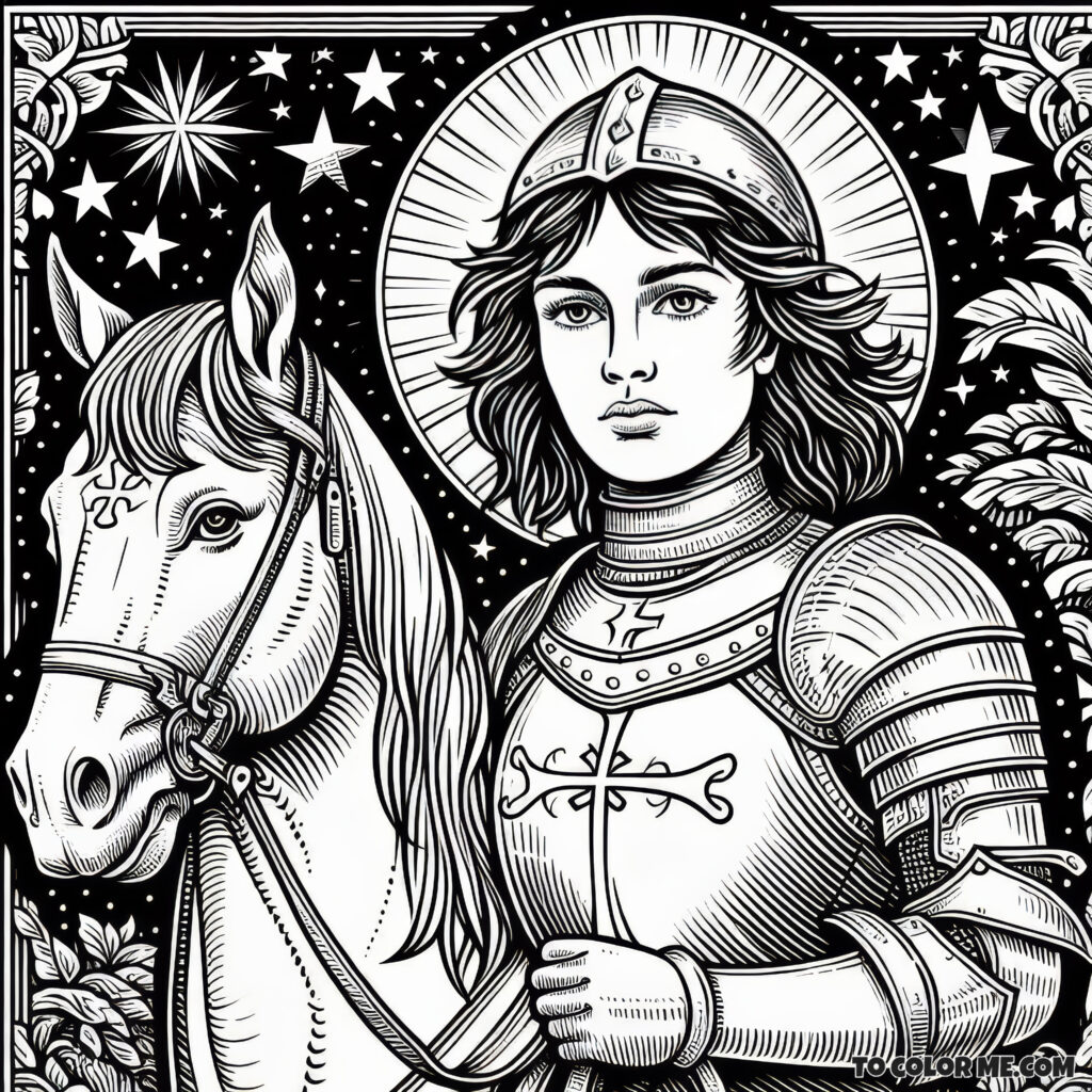 The Gallant Tale of Joan of Arc: A Coloring Book Adventure