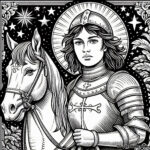 The Gallant Tale of Joan of Arc: A Coloring Book Adventure