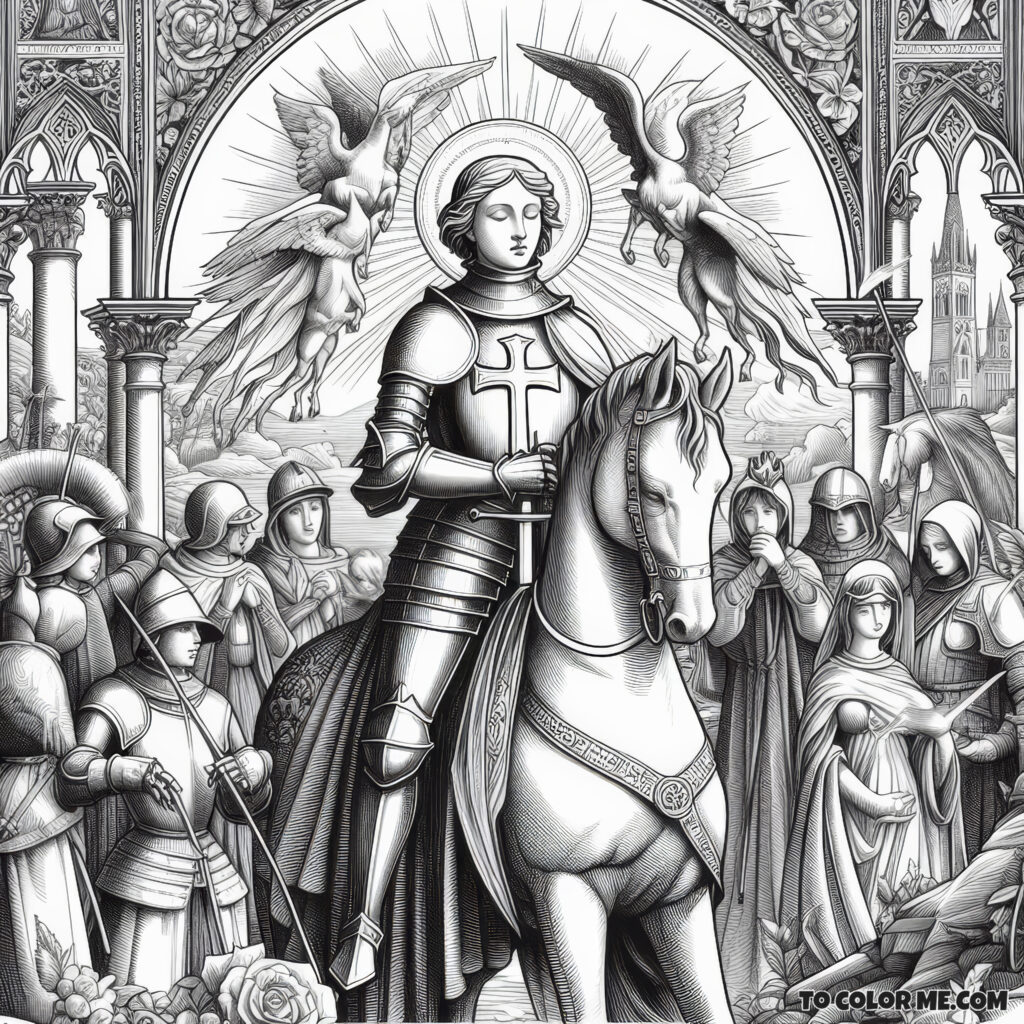 Chivalrous Heroine Joan of Arc: Color Her Story