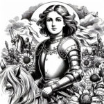 The Armor and Sword of Joan of Arc: Coloring Pages