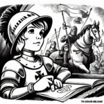 The Legend of Joan of Arc: Color and Learn