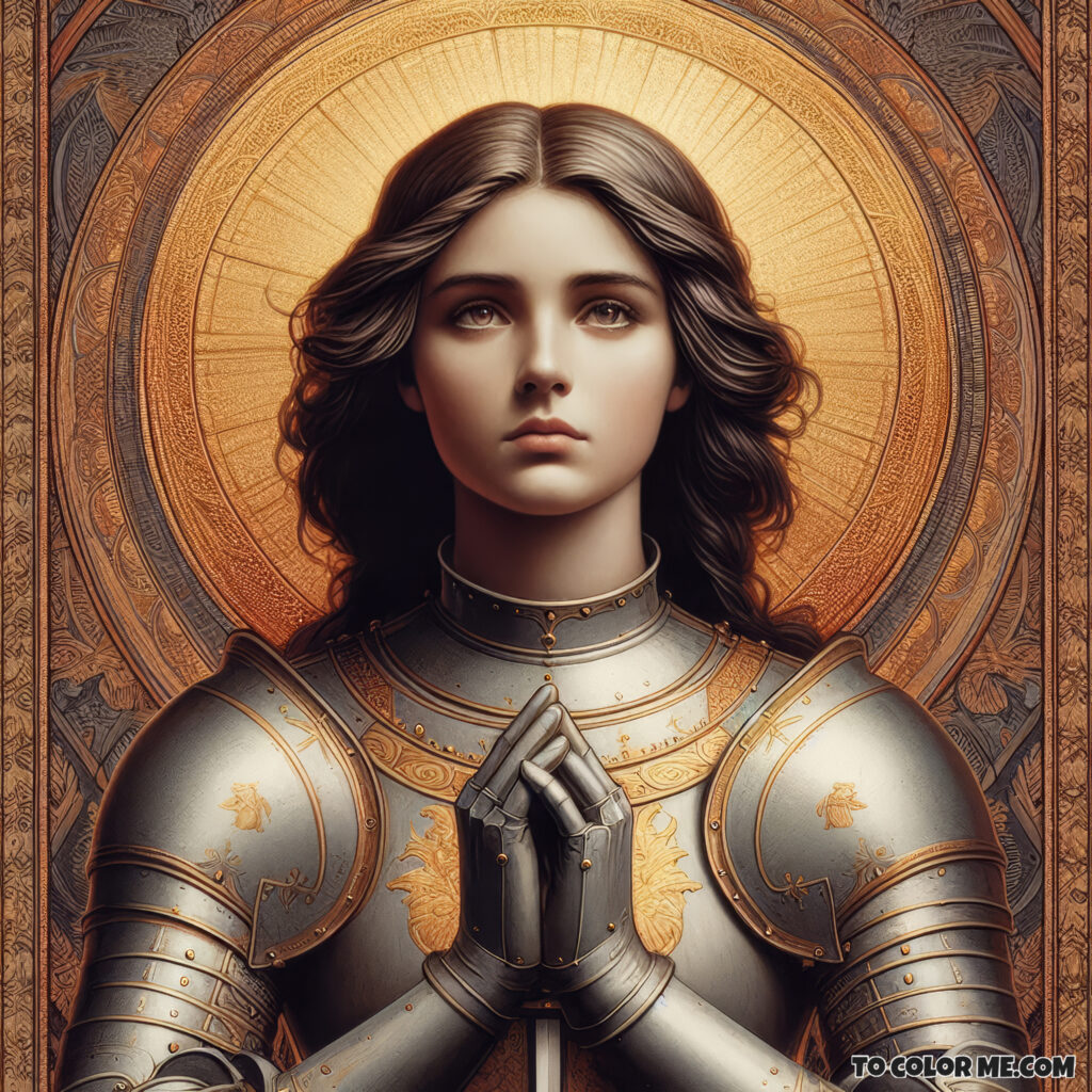 The Bold and Brave Joan of Arc: Coloring for Creativity
