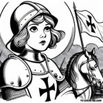 Joan of Arc: The Teenage Saint - Inspirational Coloring Pages