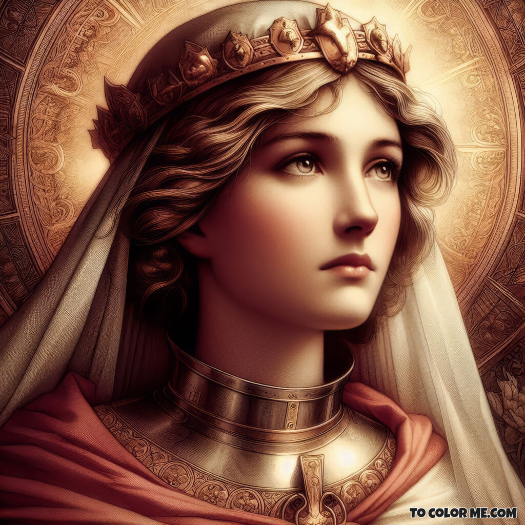 Joan of Arc: The Warrior Maiden - Historical Coloring Scenes
