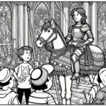 Joan of Arc’s Epic Tale - A Coloring Page Collection