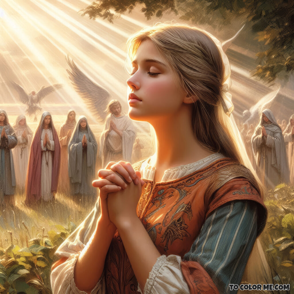 The Valiant Life of Joan of Arc - Color and Discover