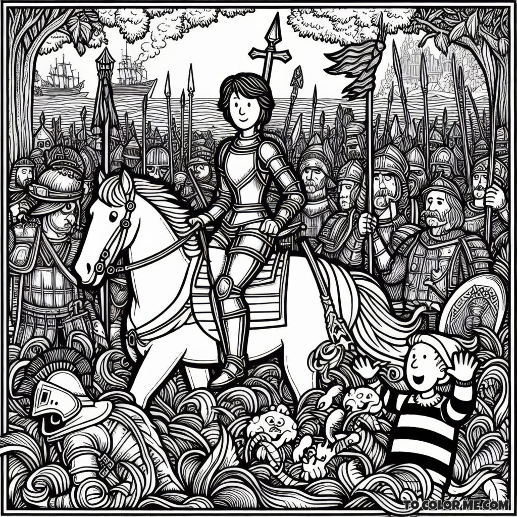 The Legendary Saint Joan of Arc - Coloring Pages for All