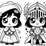 Joan of Arc: The Spirit of Resilience - A Coloring Page Experience