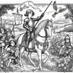 Joan of Arc: The Warrior Saint - A Coloring Tribute