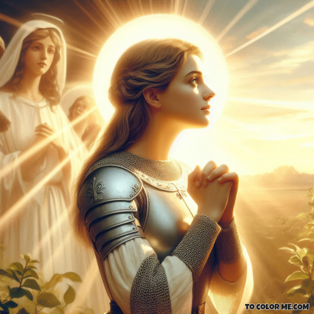 Joan of Arc’s Heroic Deeds - A Coloring Book of Bravery