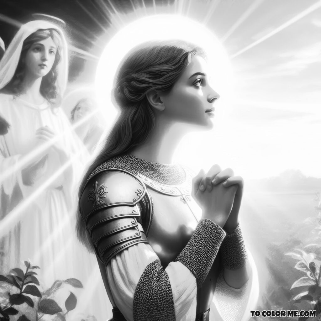 Joan of Arc’s Heroic Deeds - A Coloring Book of Bravery