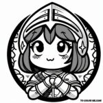 Joan of Arc: The Emblem of Courage - A Coloring Page Collection