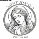 Saint Joanna’s Prayer: A Coloring Page of Faith and Intercession for the Devout