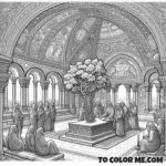 Eternal Rest in Colors: Saint Joanna Witnesses Saint John the Baptist’s Burial Site