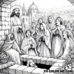 Easter Miracle Witnessed: Color Saint Joanna’s Discovery at the Empty Tomb