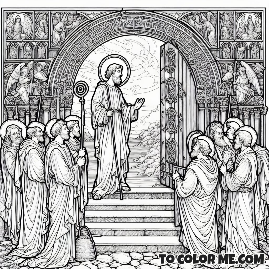 Explore the Courage of Saint John with Our Coloring Page
