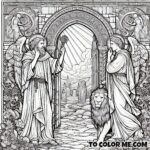 Saint John’s Banishment to Patmos: A Coloring Narrative