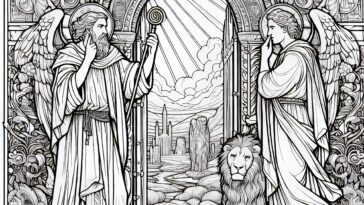Saint John’s Banishment to Patmos: A Coloring Narrative