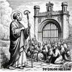 Saint John’s Unyielding Spirit: A Coloring Tribute