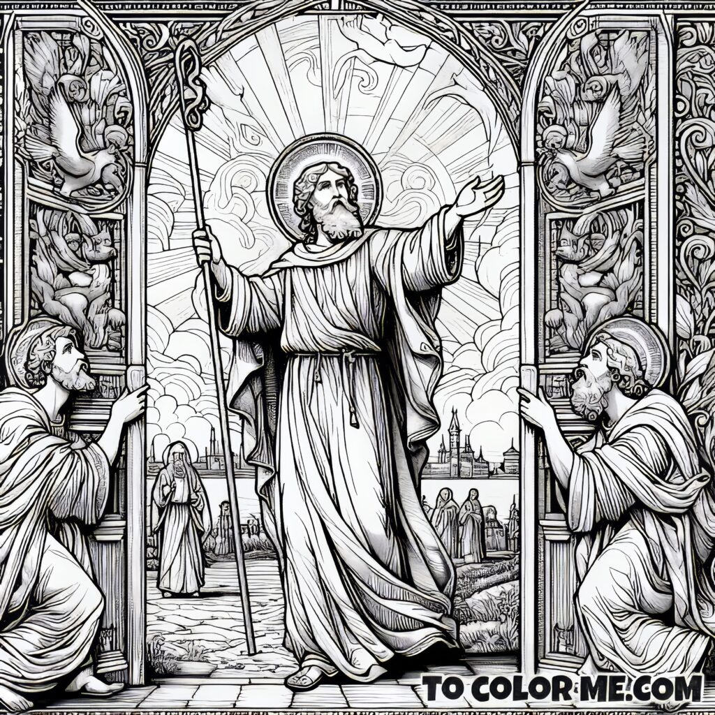 Color the Miraculous Tale of Saint John the Apostle