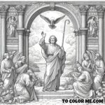 Saint John’s Escape from Death: A Historical Coloring Page
