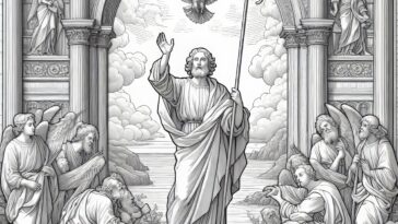 Saint John’s Escape from Death: A Historical Coloring Page