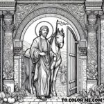 Saint John’s Miraculous Survival: A Coloring Adventure