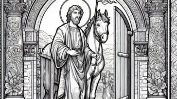 Saint John’s Miraculous Survival: A Coloring Adventure