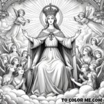 Color the Heavens: Saint Julia Among the Angels - A Spiritual Artistic Experience