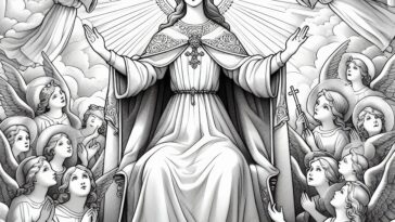 Color the Heavens: Saint Julia Among the Angels - A Spiritual Artistic Experience