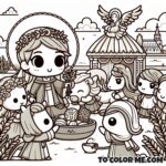 Kawaii Courage: Saint Julia’s Stand Against Pagan Gods - Color Her Bravery