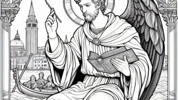Venice’s Protector: Saint Mark the Evangelist Coloring Sheets
