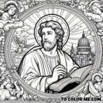 Saint Mark the Evangelist: Coloring Pages for Christian Education