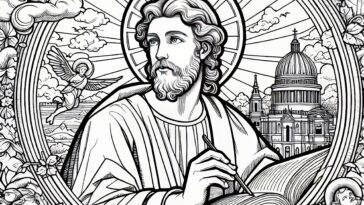 Saint Mark the Evangelist: Coloring Pages for Christian Education