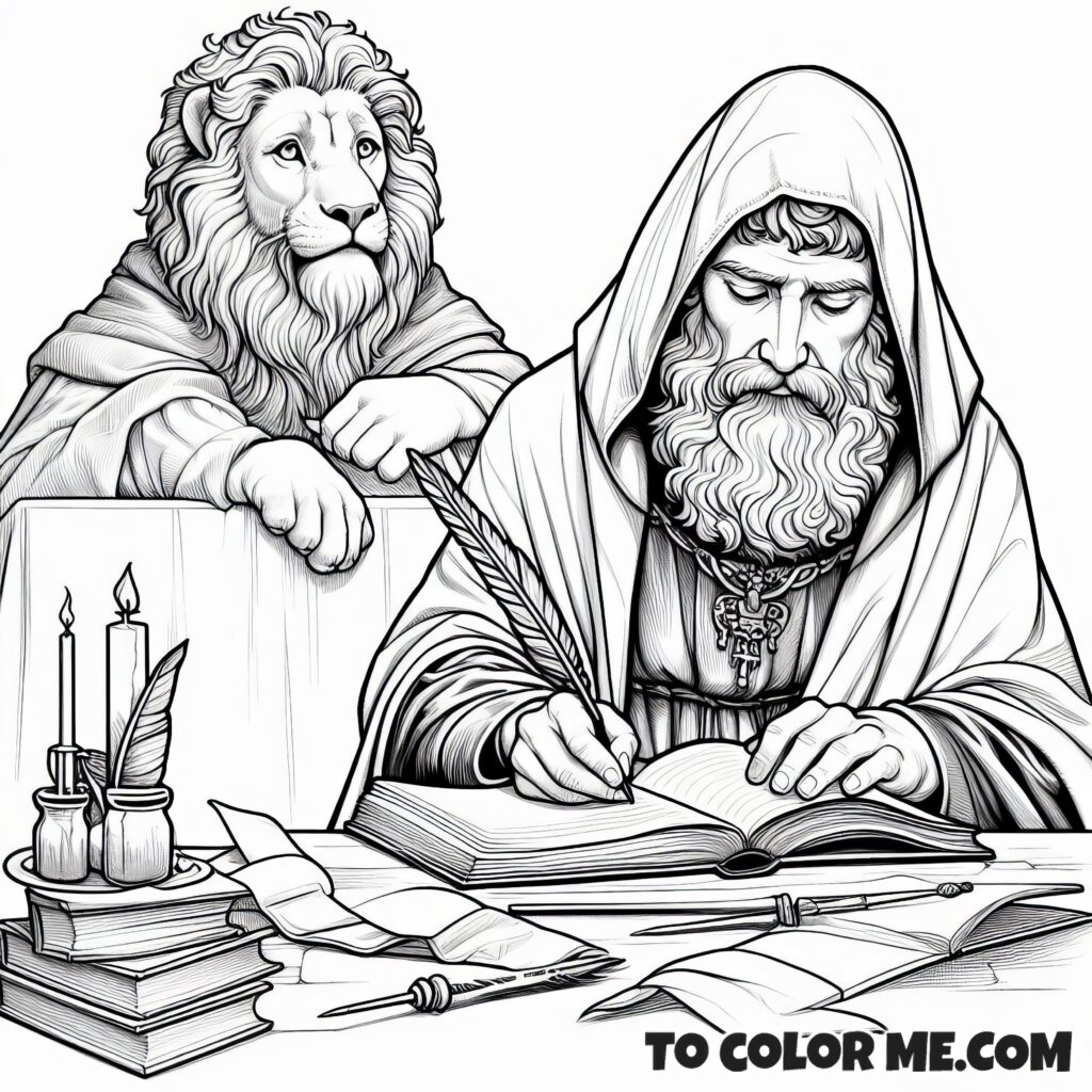 Saint Mark the Evangelist: Patron of Barristers Coloring Book