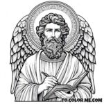 Saint Mark the Evangelist: A Coloring Journey Through the Bible