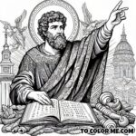 Biblical Scenes: The Coloring Book of Saint Mark the Evangelist