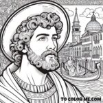 Saint Mark the Evangelist: A Coloring Tribute to the Patron Sain
