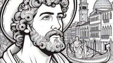 Saint Mark the Evangelist: A Coloring Tribute to the Patron Sain
