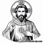 Saint Matthew Le Van Gam: A Coloring Page of Vietnamese Valor
