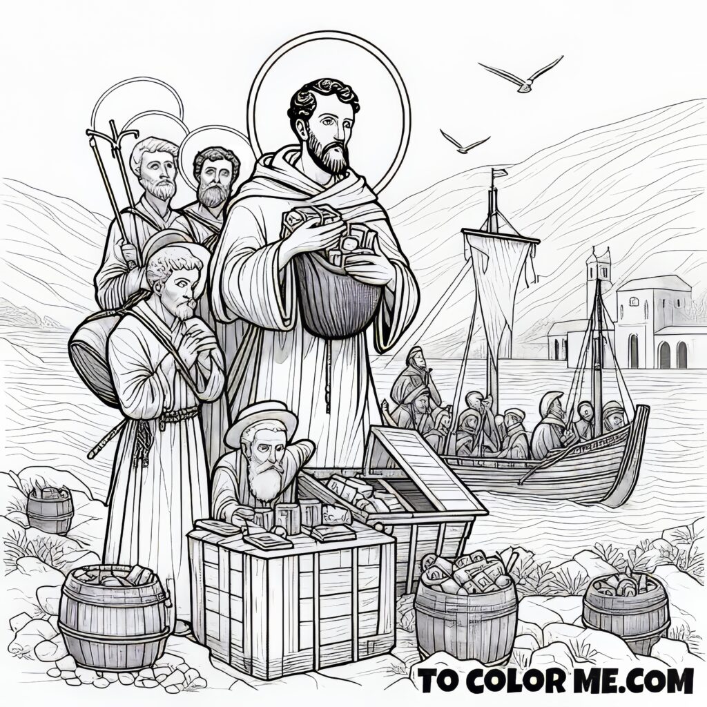 Coloring the Martyrdom of Saint Matthew Le Van Gam