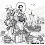 Coloring the Martyrdom of Saint Matthew Le Van Gam