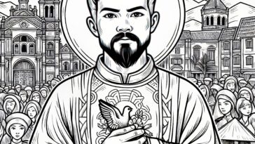 Coloring the Patron of Perseverance: Saint Matthew Le Van Gam