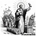 Saint Matthew Le Van Gam: Faithful Heart, Coloring Art