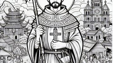 Vietnamese Saint Matthew Le Van Gam: A Coloring Tribute