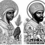 Saint Monica: The Persistent Prayer Warrior Coloring Page