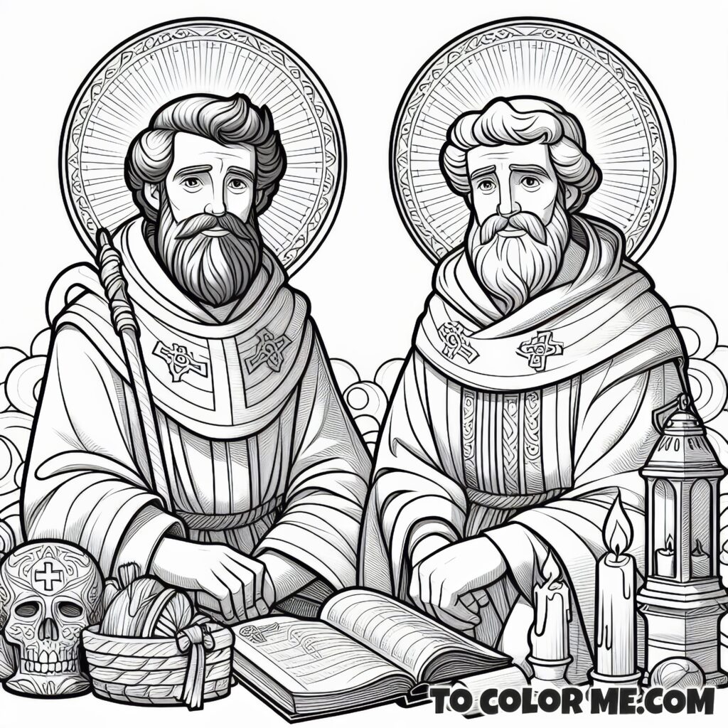 Explore the First Century with Saints Philip and James Coloring Activity