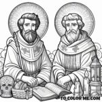 Explore the First Century with Saints Philip and James Coloring Activity